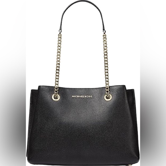 Michael Kors Teagan Large Pebbled Leather Shoulder Bag - Picture 1 of 9
